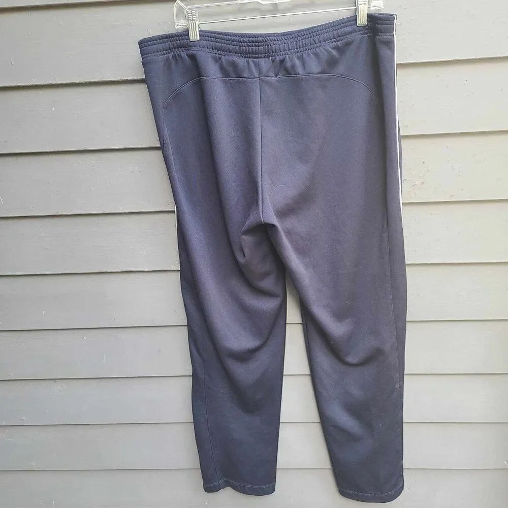 Nike Navy with White Stripe Drawstring Workout Pants size Large